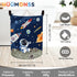 63L Space Rockets Laundry Hamper Cartoon Astronaut Large Storage Basket Planet Collapsible Parents Organizer Boys