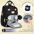 Backpack, Pack RUVALINO Diaper Bag Multifunction Travel Maternity Baby Changing Bags, Large Capacity, Waterproof, Black