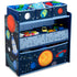 6 Delta Children Space Adventures Design & Store Bin Toy Storage Organizer - Greenguard Gold Certified, Blue