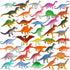 FINGOOO 39 Piece Mini Dinosaur Figures, Assorted Vinyl Plastic Dinosaur Toys for Easter Gifts, Dino Party Cake Toppers