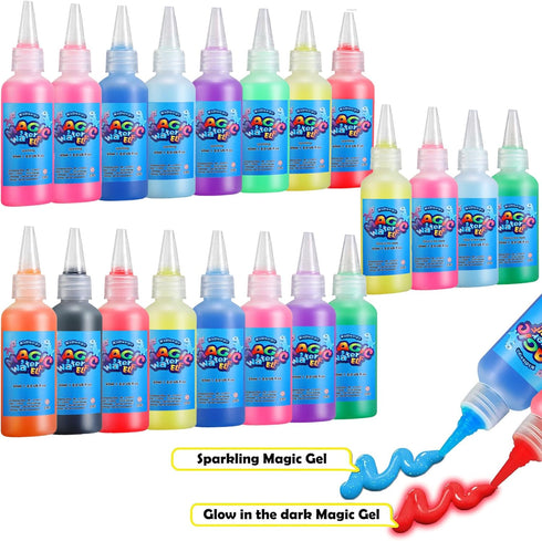 20 24 Kidisego Aqua Fairy Water Gel Kit for Kids, Magic Water Elf Toy Kit with Colors Magic Gel, Aqua Fairy kit