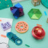 6PCS 3D 3D JOYIN Printed Fidget Toys, Spin Fractal Click Gear Fidget Toy, Metallic Color Printed Fidget Toy for Favors