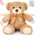 Liliful Remembrance Bow Bear Plush, 12 Inch Brown Soft Doll with Recorder for Gifts