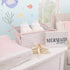 NoJo Whimsical Pink Narwhals Changing Pad Cover