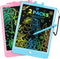 Drawing Tablet, 2 Pack LCD Writing Tablet for Kids, Colorful Erasable Electronic Doodle Board, Educational Toy for 3+