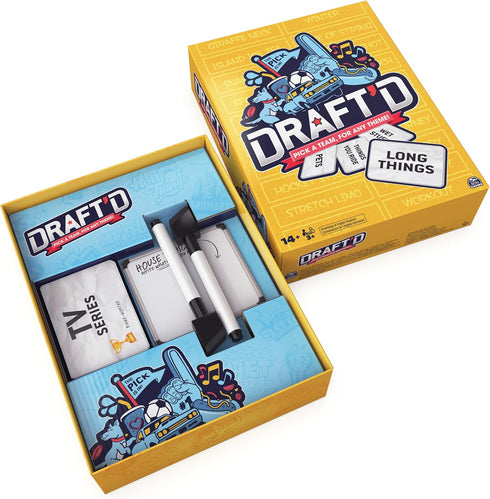 Draft’d - A Drafting Game for Everyone, Party Game for College, Bachelorette, Family Game Night, Ages 14+