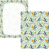 miaozhen 1 Pack 52x28 Cotton Baby Crib Sheets for Boys Girls Soft Comfy Funny Jungle Zebras Green Playard Mattress