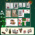 Yeconire Set, 3D Christmas Miniature Dollhouse Kits, DIY Miniature House Kit, Tiny House with LED, Christmas Village