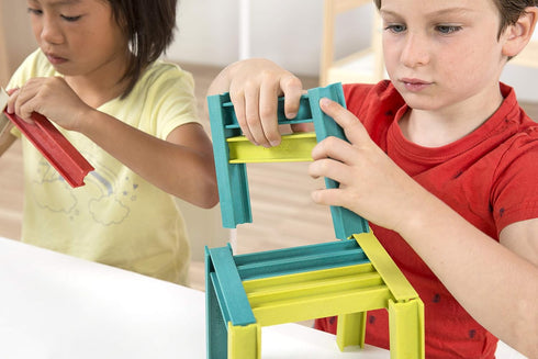 Miniland ECO Beams Building Set, STEM, Multicolor, Activity Guide, Different Levels of Difficulty