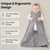12-18 3 Pack 100% 0.5 2-Way Baby Sleep Sack Months Cotton Lightweight TOG Wearable Blanket Baby Sleep Bag with Zipper