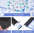 (31.5 31.5) TIASUSAN Large Blue Mahjong Mat x with Black Carrying Bag, Anti-Slip, Noise-Reducing Table Cover
