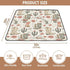 KICPOAY 50 50 Baby Play Mat Cowboy Boot Hats Western x Playpen Mats for Floor Play Gym Crawling Mat Non-Slip Cushioned