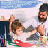 24 Packs Set 4 4 Inch Teling Mini Canvas with Easel Paint Kids Painting Kit with Mini x Canvas Wooden Easel Watercolors