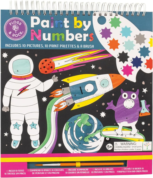 Floss and Rock Paint by Numbers, Space, 10.6 Inches, Educational Activities for Kids, 48P5998