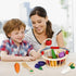 Victostar Magnetic Wooden Cutting Fruits and Vegetables Play Toy Set with Basket