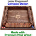 12 Inches 4 12 Sterling Games Shut The Box Game for Players, Family Dice Game with Numbers Box, Nautical Themed Large