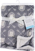 Hudson Baby Unisex Baby Plush Mink and Sherpa Blanket, Hedgehog, One Size