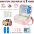 ZIOZERTT Pack,Portable Breastmilk Cooler Travel bag with Ice Breastmilk Cooler Bag with Buckle Handle,Insulated