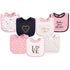 Hudson Baby Unisex Baby Cotton Bibs, Love, One Size