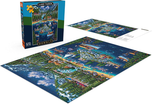 Buffalo Games - Dowdle - Lake Tahoe - 300 Piece Jigsaw Puzzle for Adults 14 and up, Perfect for Game Nights