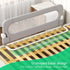 Size,Queen,King,Twin(Grey,43"x23.6") UPGOGO Folding Bed Rail for Toddlers,Baby Bed Rail Guard with Reinforced Anchor
