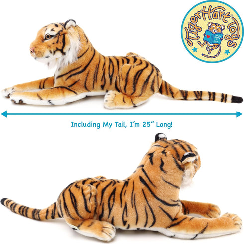17 Inch TigerHart Arrow The Tiger - (Tail Measurement Not Included) Stuffed Animal Plush Cat