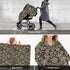 Hcpwzrf Black and Tan Damask Pattern Baby Car Seat Cover & Nursing Cover - Breathable Stretch Multi-Use Cover