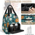Shoblo Backpack Retro Daisy Flowers Diaper Bag for Travel, Waterproof Diaper Bag with Insulated Bottle Pockets & USB