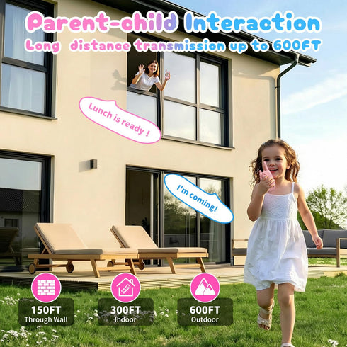 YUSSBCU 2 Pack 3-12, Walkie Talkies for Kids, Rechargeable Kids Video Walkie Talkies with Camera & Voice Changer, Long