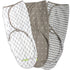 Swaddle Blanket – Adjustable Infant Baby Wrap, Soft Cotton in Ultra Grey for 0-3 Months, Boy Swaddle