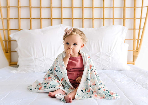 Leilani Premium Knit Baby Swaddle Blanket - Large Size by Copper Pearl
