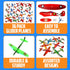 Bedwina Glider Planes Bulk - 36-Pack 8-Inch Bomber Airplane Gliders for Kids, Party Favors, and Outdoor Flying Toy