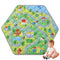 HOMBYS Hexagon Playpen Mat, 52x45 Thicken Soft Playpen Mat Fits Hexagon Portable