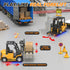 1/64 3 1 10CH RC Forklift Toy, in Mini Forklift Remote Control & App Remote Control Forklift with Trailer & Fork