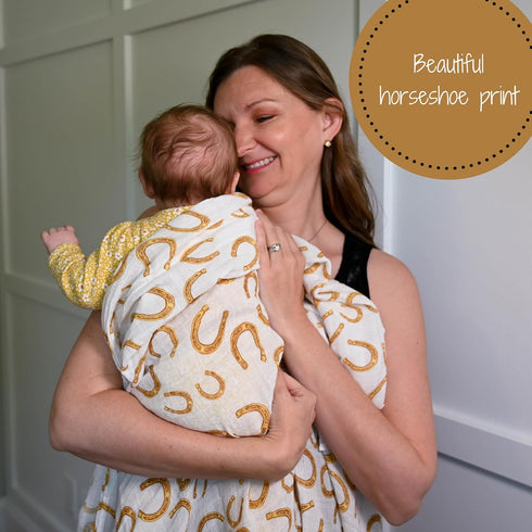 47 47 Inches 100% 2 Pack) LollyBanks Muslin Swaddle Blankets for Boys, Large x Swaddles for Newborns, Cotton Breathable