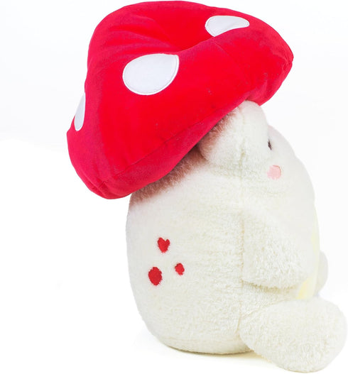 Cuddle Barn PlushGoals - Hug Sized Wawa The Froggie Soft Red Mushroom Stuffed Animal, 15 Inches