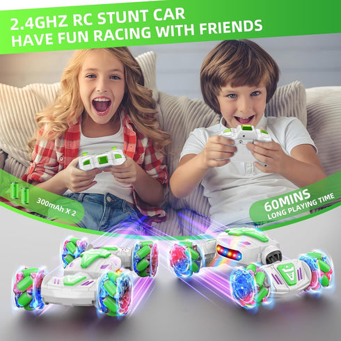 360 4WD 2.4Ghz 6-7 8-12 Nicella Gesture Sensing RC Stunt, Remote Control Car Rotating RC Cars Transform Hand Controlled