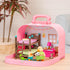 Li’l Woodzeez Bunk Beds Playset - Compact Travel Suitcase with Dollhouse Furniture & Accessories for Kids Age 3+