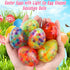 FLYSNK 18 Pack Plastic Easter Eggs Filled with Light Up Fidget Stress Balls, Glow in The Dark Egg Shape Squeeze Balls