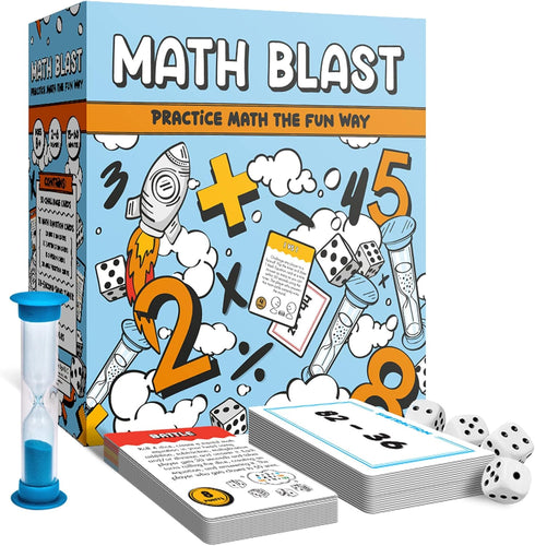 Math Blast! Math Game for Kids 8-12 & Over - Fun Educational Game for Home or Classroom Practice