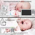 HelloBaby 4.3'' 30 8 1000ft Video Baby Monitor with Hours Battery, Remote Pan-Tilt-Zoom Baby Monitor No WiFi, Baby