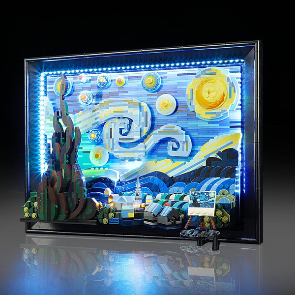 LED Light Kit for Lego 21333 Vincent Van Gogh - The Starry Night Set, Compatible with Lego 21333 Building Blocks Model
