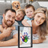 5 Family Handprint Kit, DIY Art Print Wooden Frame for Family Night, Gifts for New Parents, Adoption Gifts, Non-Toxic