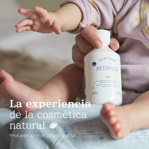 250 ml MINOIS PARIS Micellar Cleansing Water for Babies | No-Rinse Hydrating Micellar Water for Face & Body | Baby