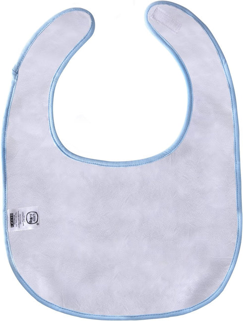 Littleforbig Cotton Waterproof Adult Babydoll Bibs - 2 Packs with Adjustable Hook-and-Loop Fastener, Zoo Animals &