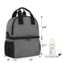 Teamoy Breast Pump Bag Tote with Cooler Compartment for Breast Pump, Cooler Bag, Breast Milk Bottles and More, Double