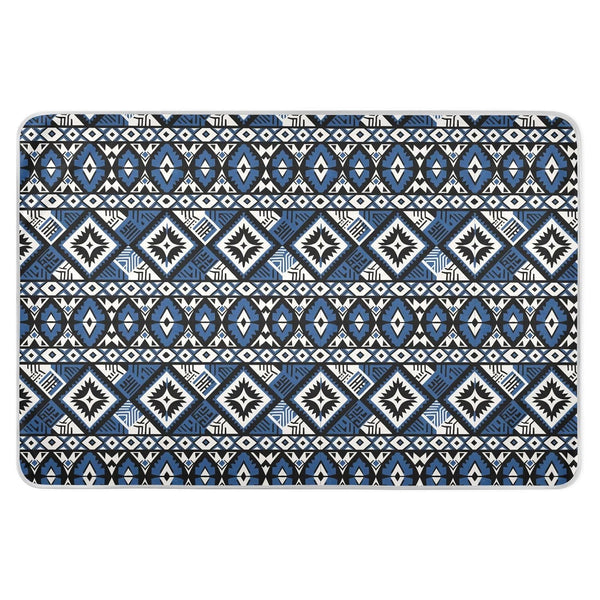 siphylline Ethnic Style Geometric Pattern Blue Extra Large Resuable Baby Bed Pad Water