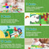 Baby Books 0-6 Months, 2PCS Crinkle Cloth Book for Tummy Time, Newborn Infant Teether Toy, Early Development Soft Toys