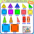 Tiles,78PCS Set 3+,Car Mini Magnetic Travel Magnetic Tiles with Iron Box,Portable Building Blocks for Kids Ages