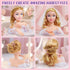 Set, 3 4 5 6 7 8+ Toylink Doll Head for Hair Styling Kids Makeup Blonde Bride Beauty Stylist Pretend Play Toy